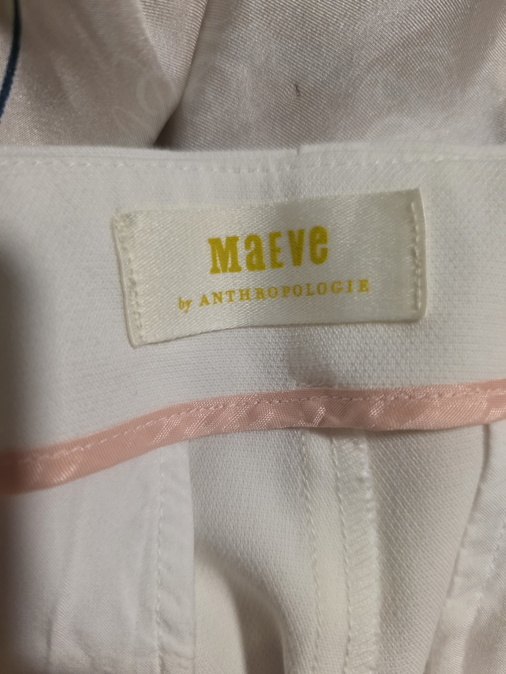 Maeve Anthropologie Cream Tailored Shorts Size 12 Elegant Minimalist Cuffed Hem - Picture 6 of 12